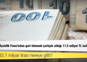 Hükümet, İşsizlik Fonu'ndan geri ödemek şartıyla aldığı 11.5 milyar TL iade etmedi