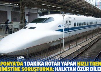 Japonya'da 1 dakika rötar yapan hızlı trenin makinistine soruşturma: Halktan özür dilendi!