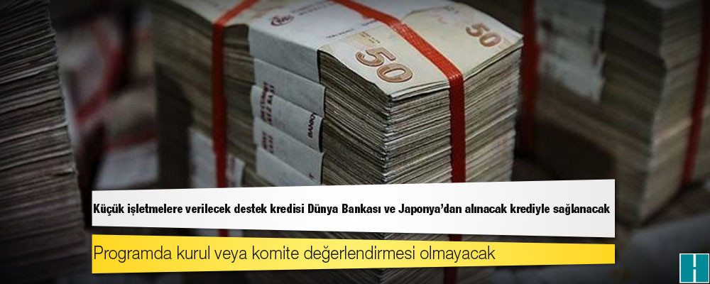 Küçük işletmelere verilecek destek kredisi Dünya Bankası ve Japonya'dan alınacak krediyle sağlanacak