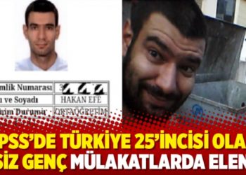 KPSS&rsquo;de T&uuml;rkiye 25&rsquo;incisi olan işsiz gen&ccedil; m&uuml;lakatlarda elendi