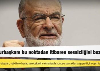 Karamollaoğlu: Cumhurbaşkanı bu noktadan itibaren sessizliğini bozmalı