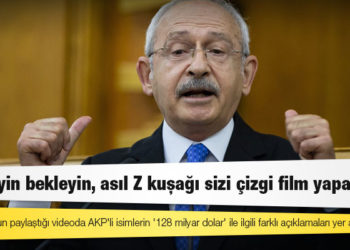 Kılıçdaroğlu'ndan AKP'ye: Bekleyin bekleyin, asıl Z kuşağı sizi çizgi film yapacak