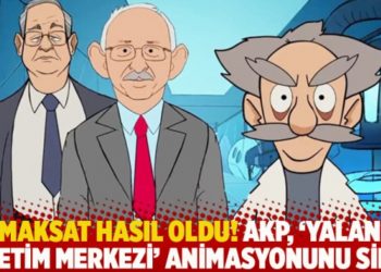 Maksat hasıl oldu! AKP, 'Yalan Üretim Merkezi' animasyonunu sildi