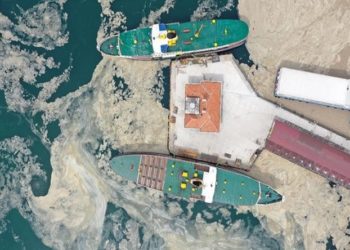 Marmara denizini ‘salya’ kapladı