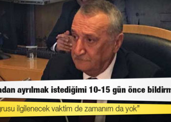 Mehmet Ağar: Marinadan ayrılmak istediğimi 10-15 gün önce bildirmiştim