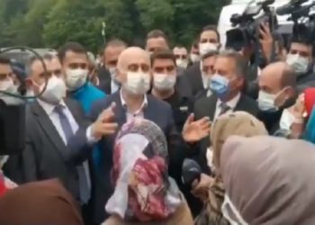 Mehmet Cengiz’in taş ocağı için yüzlerce araçla İkizdere’ye giden Karaismailoğlu’na köylülerden tepki