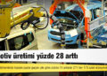 Otomotiv üretimi yüzde 28 arttı