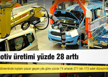 Otomotiv üretimi yüzde 28 arttı
