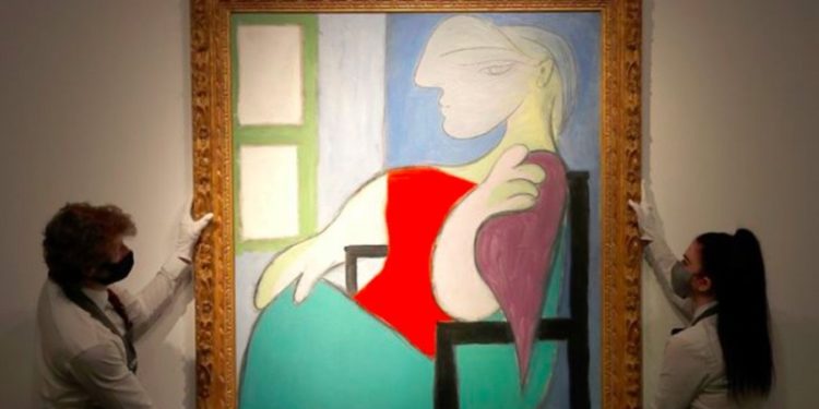 Picasso'nun 'Pencerenin yanında oturan kadın' tablosu 103 milyon dolara satıldı