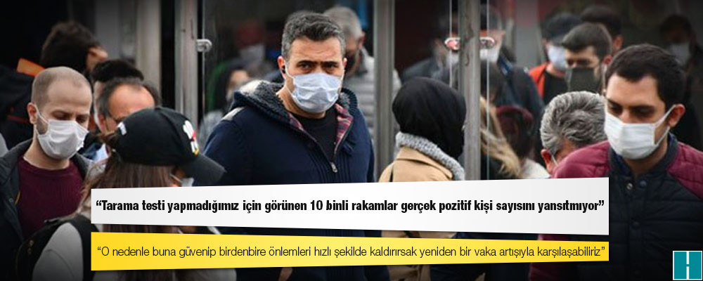 Prof. Dr. Mehmet Ceyhan: Tarama testi yapmadığımız için görünen 10 binli rakamlar gerçek pozitif kişi sayısını yansıtmıyor