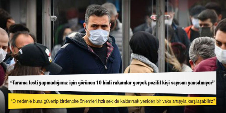 Prof. Dr. Mehmet Ceyhan: Tarama testi yapmadığımız için görünen 10 binli rakamlar gerçek pozitif kişi sayısını yansıtmıyor