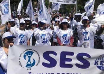 Sağlık ve Sosyal Hizmet Emekçileri Sendikası Eş Genel Başkanı ve üyeleri gözaltına alındı!