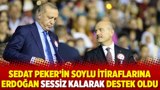 Sedat Peker’in Soylu itiraflarına Erdoğan sessiz kalarak destek oldu