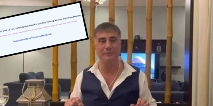 Sedat Peker'in internet sitesine mahkemeden erişim engeli