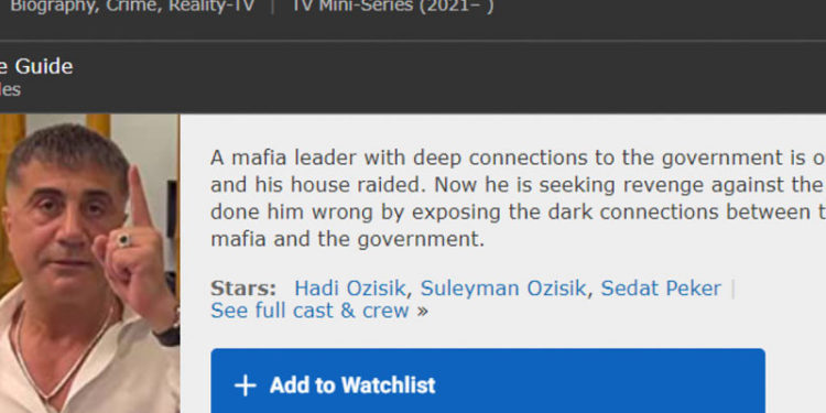 Sedat Peker'in videoları, IMDb’de listelenmeye başladı