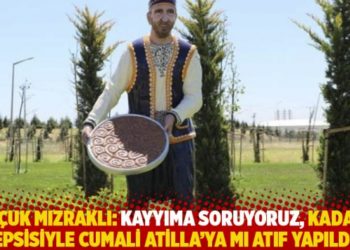 Sel&ccedil;uk Mızraklı: Kayyıma soruyoruz, kadayıf tepsisiyle Cumali Atilla'ya mı atıf yapıldı?