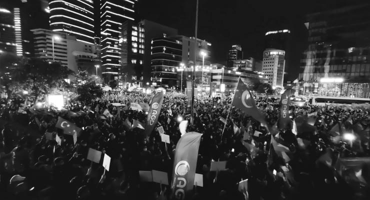 Sokağa çıkma yasağına rağmen birçok ilde İsrail’i protesto gösterisi düzenlendi