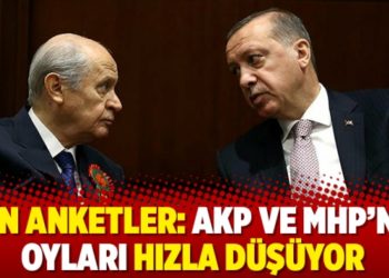 Son anketler: AKP ve MHP&rsquo;nin oyları hızla d&uuml;ş&uuml;yor