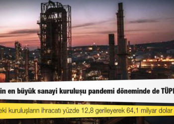 Türkiye'nin en büyük sanayi kuruluşu pandemi döneminde de TÜPRAŞ oldu
