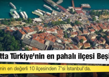 Türkiye'nin en değerli 10 ilçesinden 7'si İstanbul'da: Konutta Türkiye'nin en pahalı ilçesi Beşiktaş