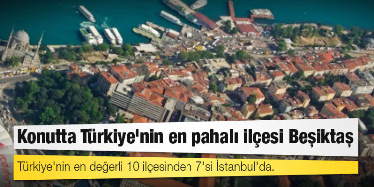Türkiye'nin en değerli 10 ilçesinden 7'si İstanbul'da: Konutta Türkiye'nin en pahalı ilçesi Beşiktaş