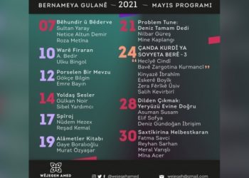 Wêjegeh Amed'den Mayıs ayı programı