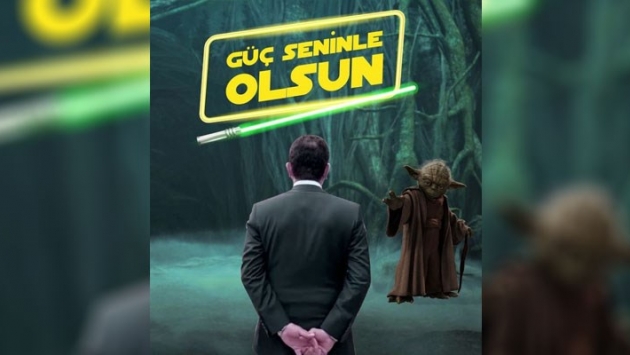 Yoda'dan İmamoğlu'na destek: Güç seninle olsun