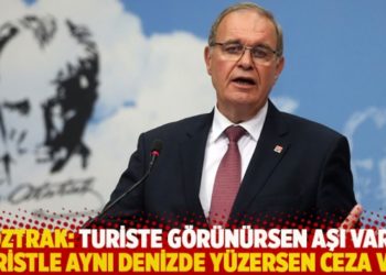 &Ouml;ztrak: Turiste g&ouml;r&uuml;n&uuml;rsen aşı var, turistle aynı denizde y&uuml;zersen ceza var