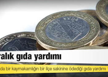 İstanbul'da bir kaymakamlığın bir ilçe sakinine ödediği gıda yardımı 1 TL