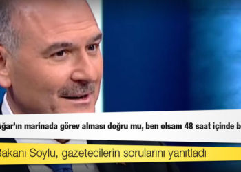 İçişleri Bakanı Soylu, gazetecilerin sorularını yanıtladı: Mehmet Ağar'ın marinada görev alması doğru mu, ben olsam 48 saat içinde bırakırım