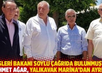 İ&ccedil;işleri Bakanı Soylu &ccedil;ağrıda bulunmuştu! Mehmet Ağar, Yalıkavak Marina'dan ayrıldı