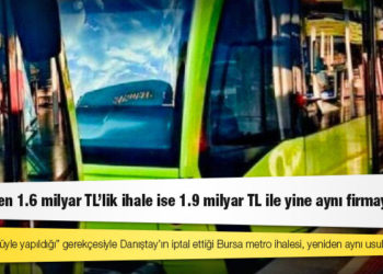 “Pazarlık usulüyle yapıldığı” gerekçesiyle Danıştay’ın iptal ettiği Bursa metro ihalesi, yeniden aynı usulle ihale edildi