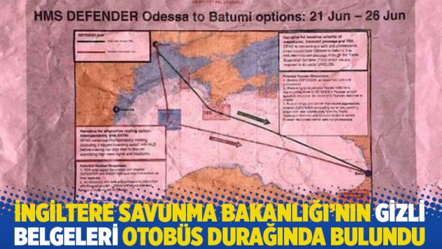 İngiltere Savunma Bakanlığı'nın gizli belgeleri otobüs durağında bulundu