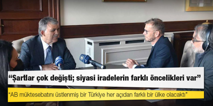 11. Cumhurbaşkanı Abdullah Gül, Alman Radyosu’na konuştu: AB müktesebatını üstlenmiş bir Türkiye her açıdan farklı bir ülke olacaktı