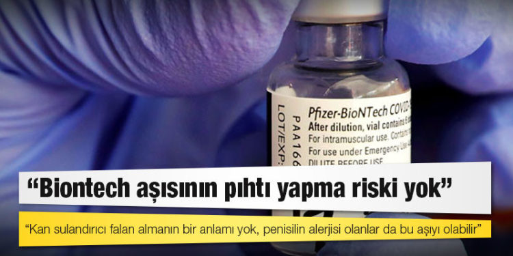 Prof. Dr. Unutmaz: Biontech aşısının pıhtı yapma riski yok, kan sulandırıcı falan almanın bir anlamı yok