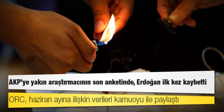 AKP'ye yakın araştırmacının son anketinde, Erdoğan ilk kez kaybetti