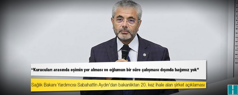 20. kez ihale alan şirket açıklaması: "Kurucuları arasında eşimin yer alması ve oğlumun bir süre çalışması dışında bağımız yok"