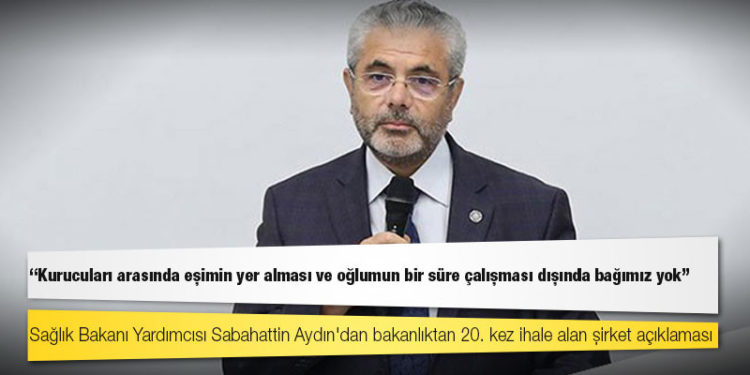 20. kez ihale alan şirket açıklaması: "Kurucuları arasında eşimin yer alması ve oğlumun bir süre çalışması dışında bağımız yok"