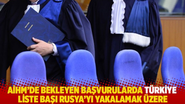 AİHM’de bekleyen başvurularda Türkiye, liste başı Rusya’yı yakalamak üzere