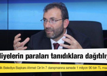 AKP'li Pendik Belediye Başkanı Ahmet Cin’in 7 danışmanına senede 1 milyon 90 bin TL maaş ödeniyor