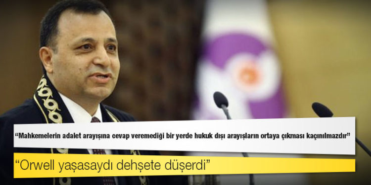 AYM Başkanı Arslan: Mahkemelerin adalet arayışına cevap veremediği bir yerde hukuk dışı arayışların ortaya çıkması kaçınılmazdır