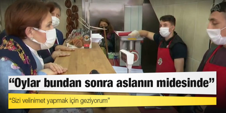 Akşener’den Afyon’da esnaf turu: Oylar bundan sonra aslanın midesinde