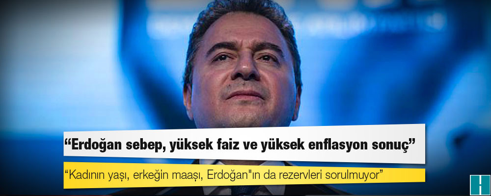 Ali Babacan: '3Y' diye yola çıktınız, memleketi yine o '3Y' ile; yasaklarla, yolsuzlukla, yoksullukla bırakıp gideceksiniz