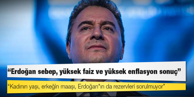 Ali Babacan: '3Y' diye yola çıktınız, memleketi yine o '3Y' ile; yasaklarla, yolsuzlukla, yoksullukla bırakıp gideceksiniz