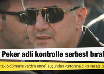 Atilla Peker adli kontrolle serbest bırakıldı