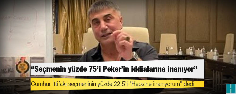 Avrasya Araştırma Başkanı: Seçmenin yüzde 75'i Peker'in iddialarına inanıyor