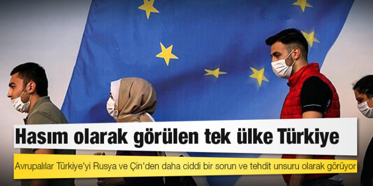 Avrupalılar Türkiye'yi Rusya ve Çin'den daha ciddi bir sorun ve tehdit unsuru olarak görüyor