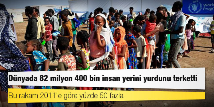 BM: Dünyada 82 milyon 400 bin insan yerini yurdunu terketti