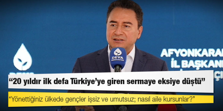 Babacan'dan "30 yaşından önce ne erkekler ne kızlar evleniyor" diyen Erdoğan'a: Yönettiğiniz ülkede gençler işsiz ve umutsuz; nasıl aile kursunlar?