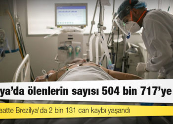 Brezilya'da Kovid-19 nedeniyle ölenlerin sayısı 504 bin 717’ye yükseldi